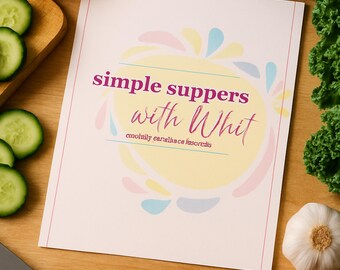 Weekly Meal Planner Printable: Minimalist Healthy Eating Organizer (PDF ...