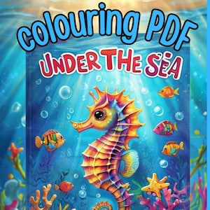 Under the Sea Colouring Booklet for Kids – Ocean Animals Printable Activity | Fun Underwater Colouring Pages