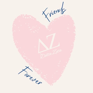 Forever Friends Sorority Print: Custom Digital Download, Big Little Gift, Sorority Wall Art, College Room Décor