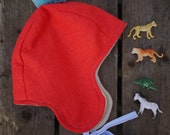 Child and Adult Bonnet Hat with Pompom Bobble