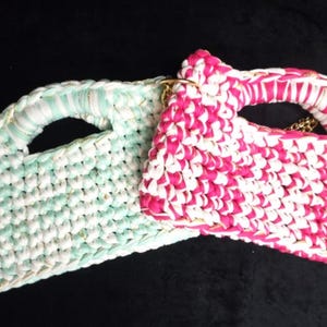 LUNA Crochet Handbag Handmade Craft Bag Customizable Boho Chic. Crochet Handbag Handmade Craft Bag