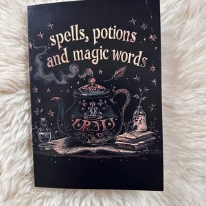 Notebook &quot;Spells, potions and magical words&quot;