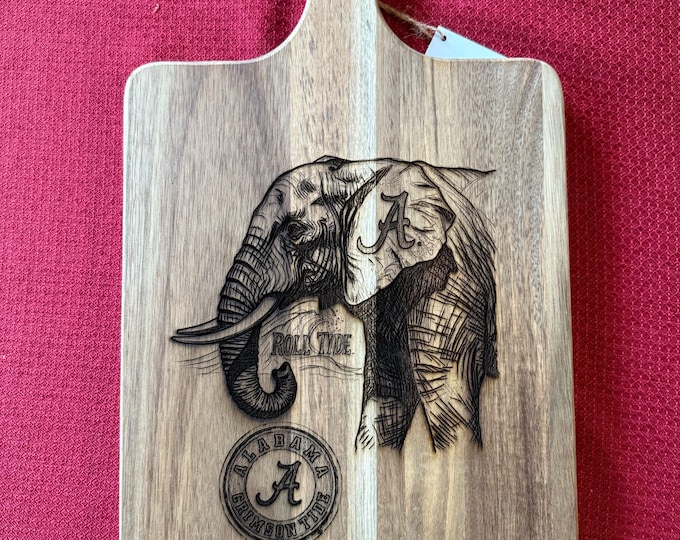 Featured listing image: Custom cutting boards for your college team  - Roll Tide Alabama