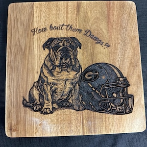 Georgia Bulldogs charcuterie board