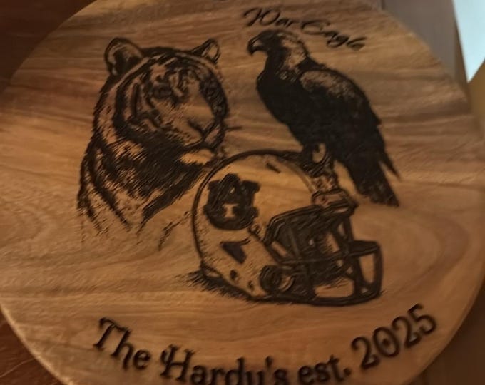 Featured listing image: Custom cutting boards for your college team  - War Eagle Auburn!