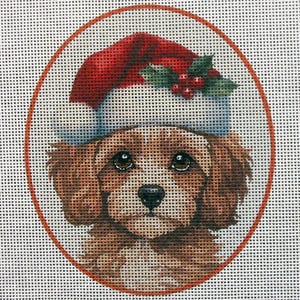 Cavapoo Christmas Needlepoint Canvas