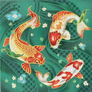 Toile pour broderie Koi Dreams
