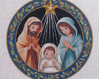 Starshine Nativity Needlepoint Canvas