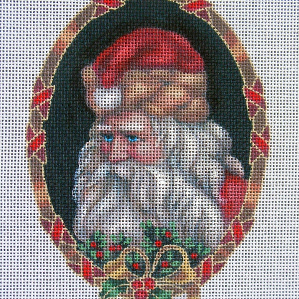 Old Time Santa Needlepoint Canvas