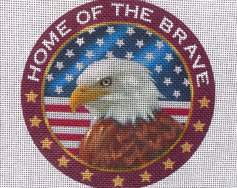 Home of the Brave Needlepoint Canvas