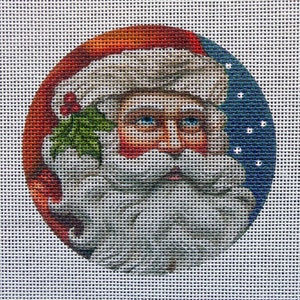 Santa Ornament Needlepoint Canvas