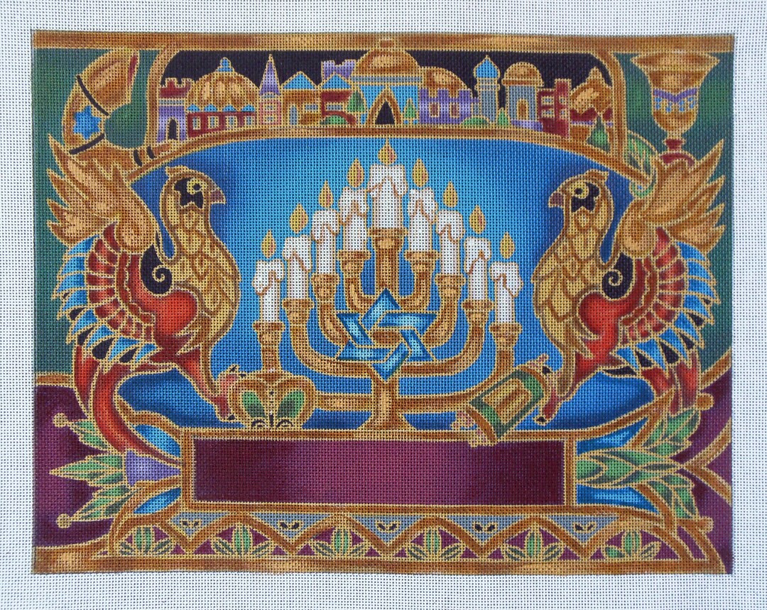 Phoenix Tallis Bag Needlepoint Canvas Etsy