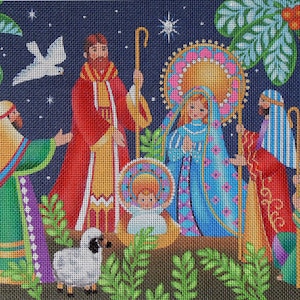 Midnight Nativity HP Needlepoint Canvas | Etsy