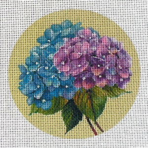 Hydrangea  Needlepoint Canvas Flower