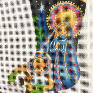 Midnight Nativity Stocking Ornament