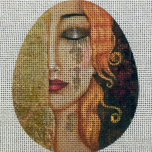 Golden Tears egg Needlepoint Canvas