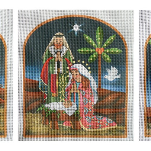 Twilight Nativity HP Needlepoint Canvas Etsy