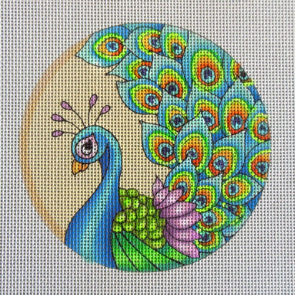 Peacock Needlepoint Canvas Etsy