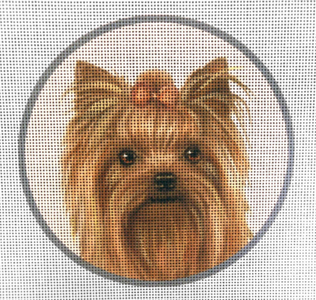 Yorkie Needlepoint Canvas Etsy