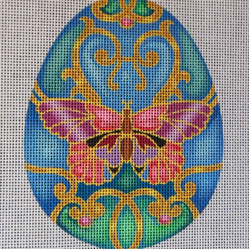 Asian Egg Needlepoint Canvas Etsy