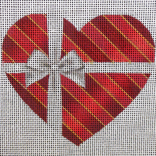 Yours Truly Heart Needlepoint Canvas