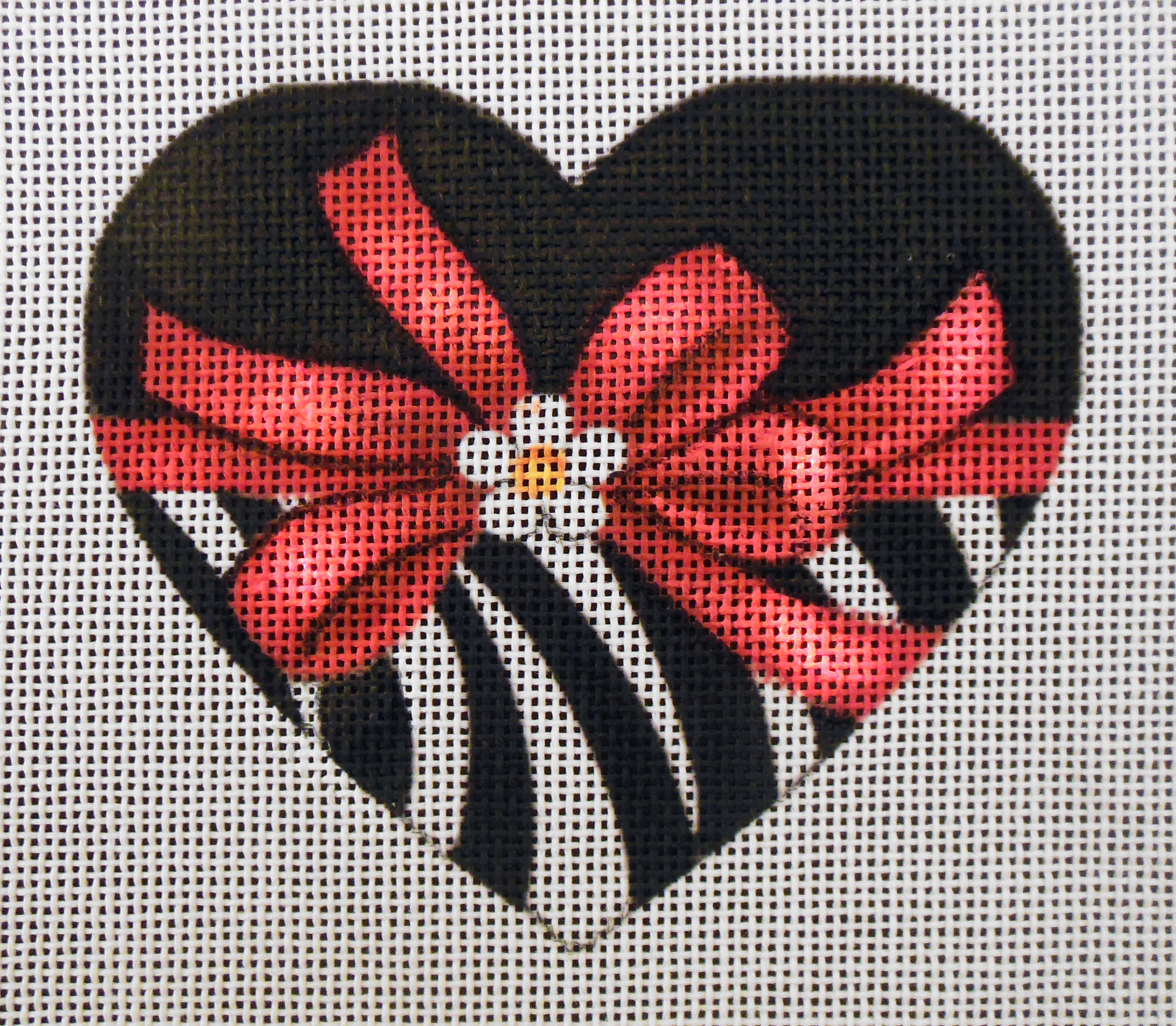 Alluring Zebra Heart Needlepoint Canvas Etsy