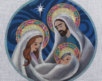 Christmas Day Nativity Needlepoint Canvas