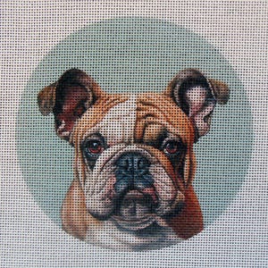 Bulldog Needlepoint Canvas