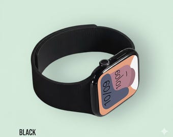 Magnetic Apple Watch Band • Soft Touch Silicone • Fits 38mm-49mm • Metal • Sport Strap with Magnetic Closure • Gift for Her