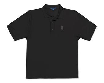 Lizard Skeleton Polo Shirt | Embroidered Chest Logo