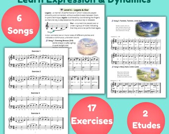 Level 6 Piano Sheet Music Piano Worksheets Beginner Easy Piano Songs Easy Classical Piano Music Theory