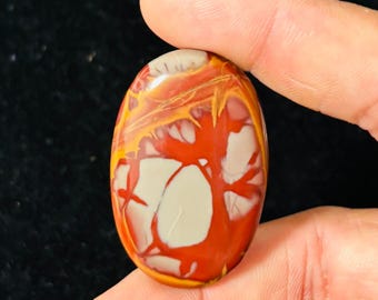 Noreena Jasper 100% naturale cabochon pietra preziosa sciolta (27,59x43,53x7,49 mm) (peso in carati 80,00) (forma - 0val) ZM-35