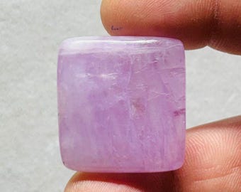 Kunzite 100% Natural Cabochon Loose Gemstone  (Shape -cushion) (25.44x26.87x6.27mm) (Carat-weight-59.55) ZM-80
