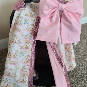 Woodland Girl Autositzbezug, Autositzbezug, personalisiertes Baby-Duschegeschenk, BEREIT ZUM VERSAND