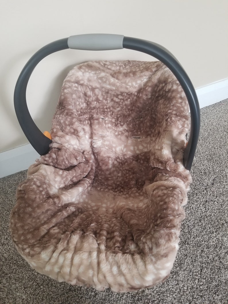 Infant Minky Car Seat Liner Infant Carrier Cover Baby Car Etsy