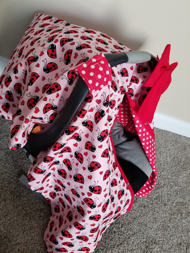 Lady bug car seat canopy car seat cover infant carseat cover Etsy