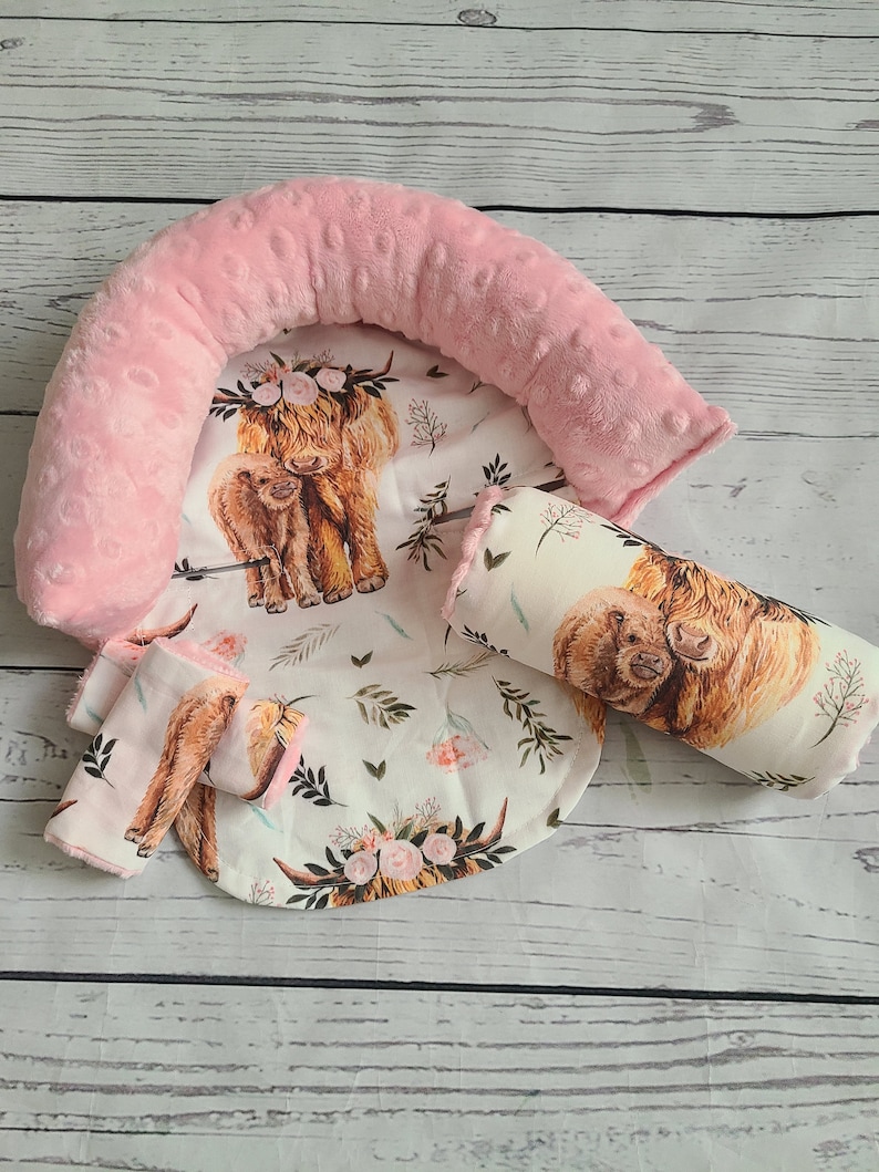Highland Cow Baby Car Seat Cover Bundle Set Infant Car Seat Etsy