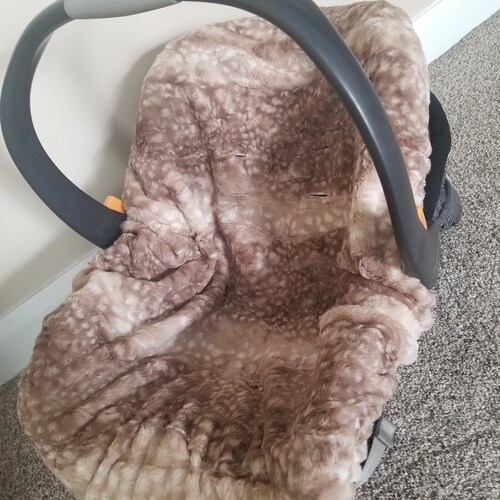 Infant Minky Car Seat Liner Infant Carrier Cover Baby Car Etsy