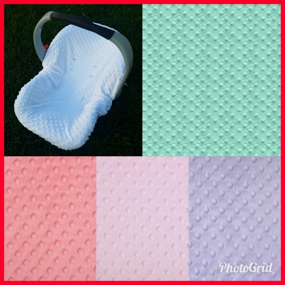 Car Seat Minky Cover Infant Carseat Pick Colors Infant Car Etsy