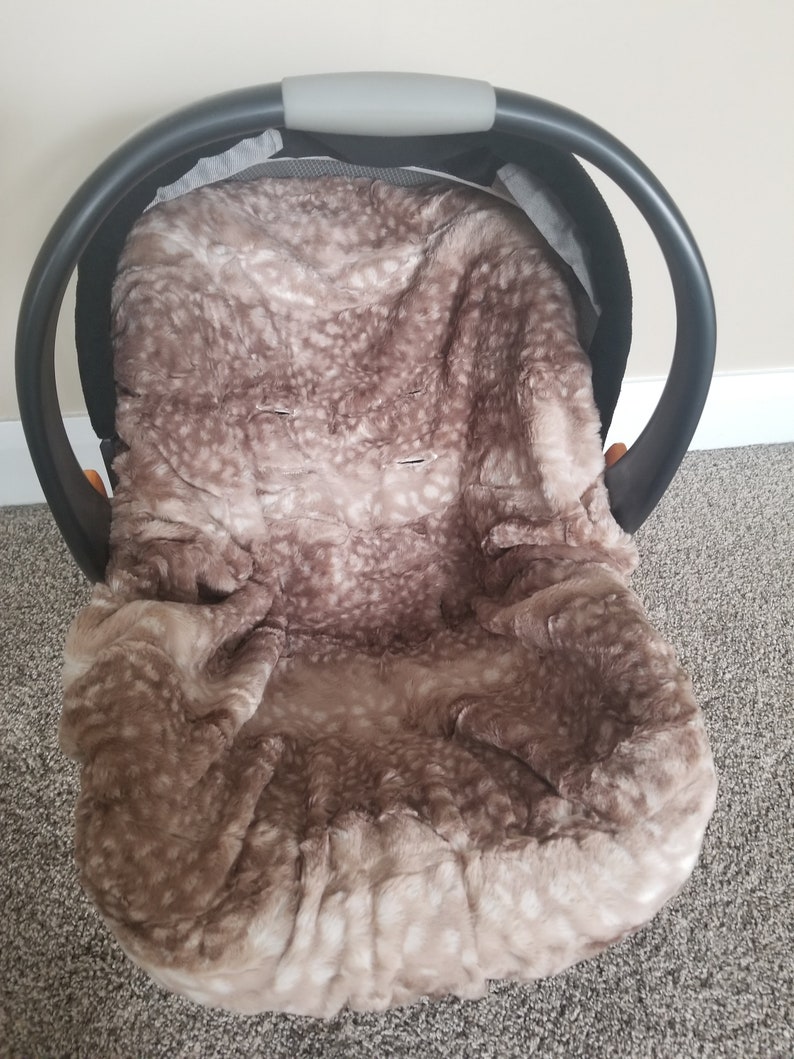 Infant Minky Car Seat Liner Infant Carrier Cover Baby Car Etsy