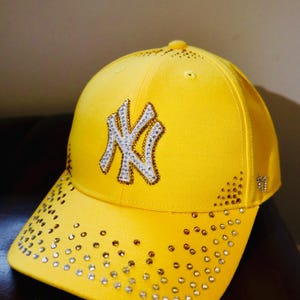 Rhinestone hat, Bedazzled hats, personalized caps, custom caps, bling hat, custom rhinestone hat, glam streetwear hat, birthday gift for her