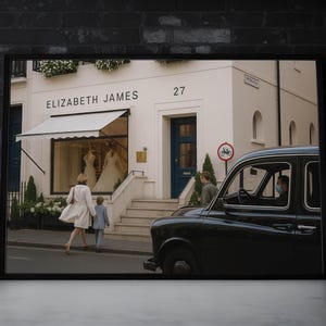 Elizabeth James Bridal Shop Poster - The Parent Trap Wall Art - Vintage Movie Scene Print - Iconic Film Location Decor - Fashion Shop Art