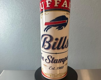 20 oz vintage buffalo  football tumbler. great for hot and cold drinks and comes with a straw.