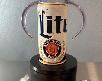 12 oz kids sippy cup beer. Great for hot and cold drinks and comes with an extra straw and lid.