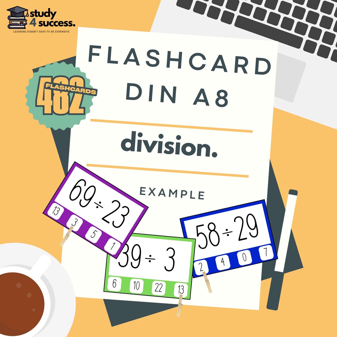 Printable Flashcards | Math Practice Cards for Children | 1x1 A4 PDF ...