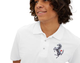 T-Shirt - Polo Style | Equestrian Crest Polo. www.poweredbyferrari.com