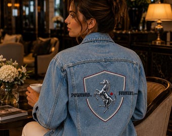Luxury Denim Jacket for Travelers, Hospitality Lifestyle Jacket, Premium Unisex Jean Jacket, Hotel Guest Fashion, Travel Inspired Apparel