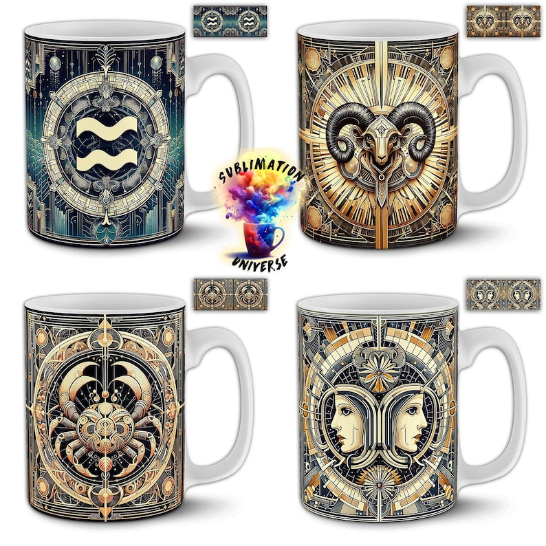 Mug Cancer Elle — L expression subtile d un signe solaire et féminin main image 0