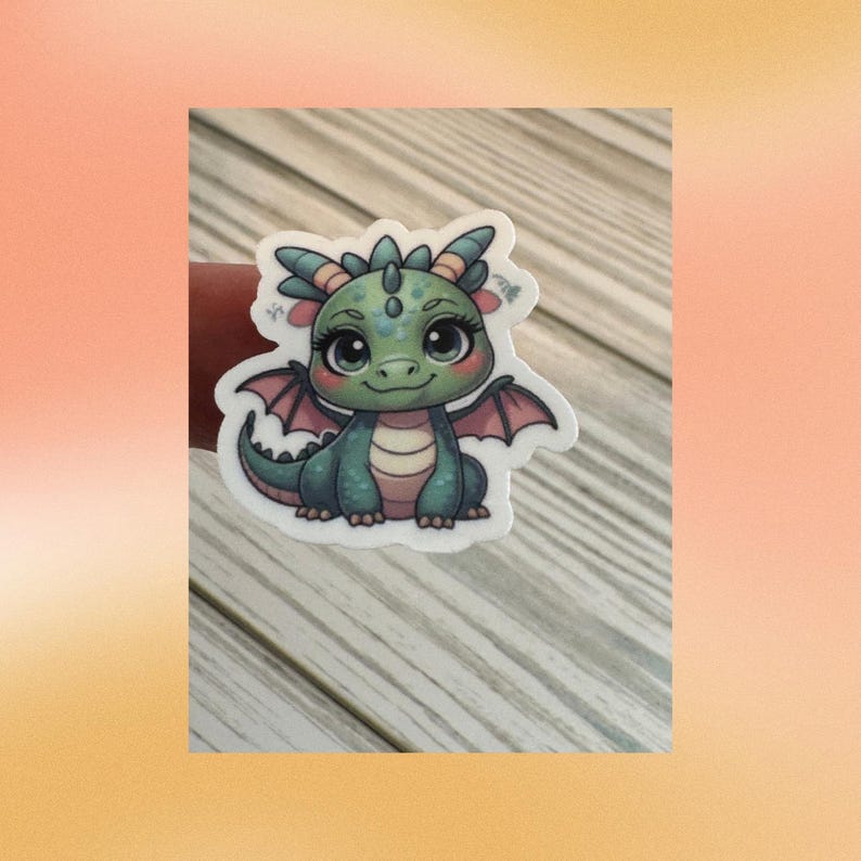 Dragon Sticker Sheet | Glossy Waterproof Vinyl - Etsy