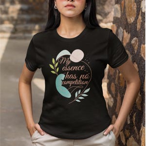 Womens Short Sleeve Motivational T Shirt Inspirational T Shirt with Positive Message